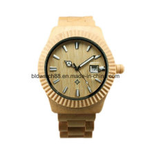 Montre-bracelet en bois d&#39;érable imperméable de la qualité 3ATM pour les hommes